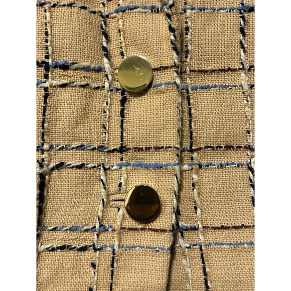 Tory Burch Evie Beige Blazer Jacket Size 6 - Picture 3 of 5